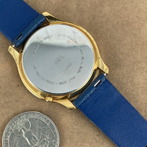 Vintage JAZ Paris French Moonphase 18 Karat Gold 10 Micron Plated - Picture 6 of 7